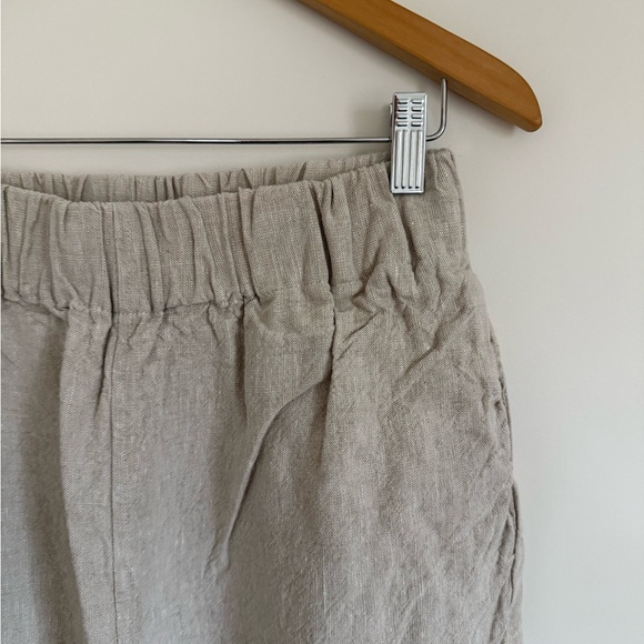 Elizabeth Suzann Florence Pant in Flax Midweight Linen - Picture 4 of 6